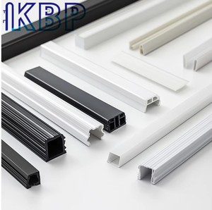 PVC nhựa trang trí cứng nhắc đùn hồ sơ thân thiện với môi bền thiết kế công nghiệp khung cửa sổ - Product Image 1