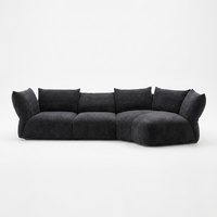 Canapé sectionnel moderne en mousse à mémoire de forme compressée, 4 places, effet nuage moelleux, livré en boîte, sans assemblage requis