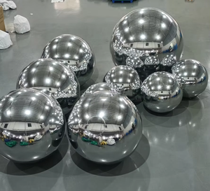 Khổng lồ tổ chức sự kiện trang trí PVC hộp đêm Disco Đảng cưới vàng bạc nổi Sphere gương Inflatable bóng - Product Image 1