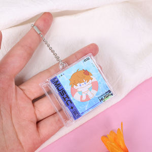 Großhandel personal isierte Promi-Konzert Geschenk Musik Disc Album Schlüssel bund Schlüssel anhänger Diy Fall Box Kunststoff Blank NFC Mini CD Schlüssel bund - Product Image 4