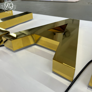 Letras de Canal Iluminadas en 3D con LED Doradas Personalizadas "<span class=keywords><strong>STELLARIS</strong></span> CASINO", Letrero Comercial Retroiluminado para Fachada de Casino - Product Image 5