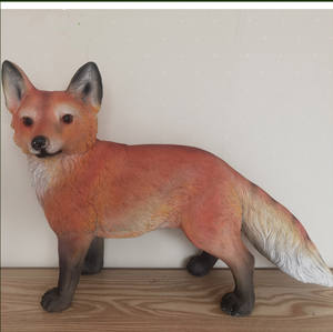 Grande sculpture d'animal <span class=keywords><strong>de</strong></span> simulation extérieure, renard, ornement en résine gravée, villa chinoise, cour, jardin - Product Image 4