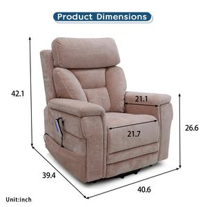 Fauteuil inclinable électrique médical Geeksofa à cinq moteurs avec appuie-tête et soutien lombaire motorisés pour personnes âgées - Product Image 6