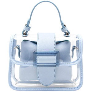 Envío Gratis 2019 Bolsos de Mano de PVC Transparente Tipo Jelly de Alta Calidad para Mujer con Cadena Cruzada - Product Image 1