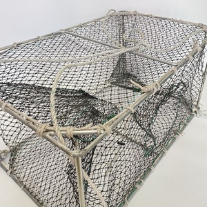 Trampas para Cangrejos Rectangulares Plegables de Acero Galvanizado por Inmersión en Caliente para la Pesca de Cangrejos en Agua Salada - Product Image 2