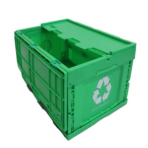 Cấp Thực Phẩm Gấp Stackable Di Chuyển Hộp Nhựa Ráp Doanh Thu Crate Vận Chuyển Tote Hộp Lưu Trữ Ráp <span class=keywords><strong>Container</strong></span> - Product Image 3