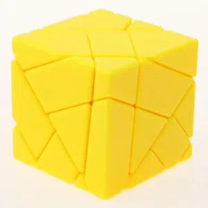 Fantasma Irregular negro amarillo 4x4x4 Mini <span class=keywords><strong>cubo</strong></span> mágico rompecabezas torcido sesgado para niños adultos juguete educativo en caja para cumpleaños - Product Image 1