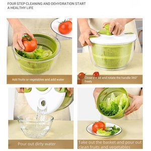Essoreuse à salade <span class=keywords><strong>Cuisinart</strong></span> Large Spin Stop-Lavage, essorage et séchage de la salade Verts, fruits et légumes Essoreuse à laitue à usage multiple - Product Image 6