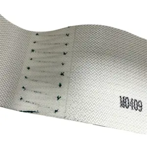 حزام مطاطي مسطح من PVC PU PET لضم الطعام باللون الأخضر والأبيض والأسود والأزرق
