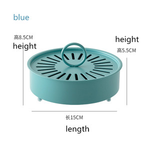 Morandi màu hồng dễ thương hình tròn muỗi CuộN khay với nắp chống trượt muỗi cuộn dây chủ côn trùng Repellent cuộn dây chủ - Product Image 4