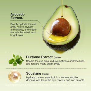 KORMESIC Vente en gros 7,5g Masque Patch Contour des Yeux Apaisant à l'Avocat en Silicone Hydratant Nourrissant Apaisant Raffermissant Éclaircissant Anti-Rides - Product Image 5