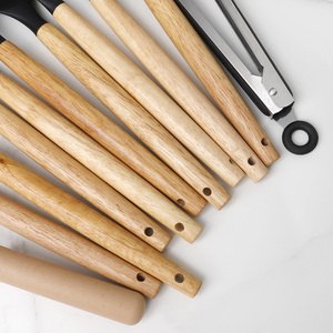 Ensemble de 12 ustensiles de <span class=keywords><strong>cuisine</strong></span> en <span class=keywords><strong>silicone</strong></span> écologiques antiadhésifs avec spatule de <span class=keywords><strong>cuisine</strong></span>, pinces alimentaires, <span class=keywords><strong>fouet</strong></span> à œufs pour ustensiles de <span class=keywords><strong>cuisine</strong></span> - Product Image 5