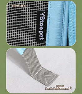 <span class=keywords><strong>Borsa</strong></span> da Trasporto Portatile per Animali Domestici in Tessuto Oxford Resistente con Ruote per Conigli, Pappagalli, Rettili e Piccoli Animali - Product Image 5