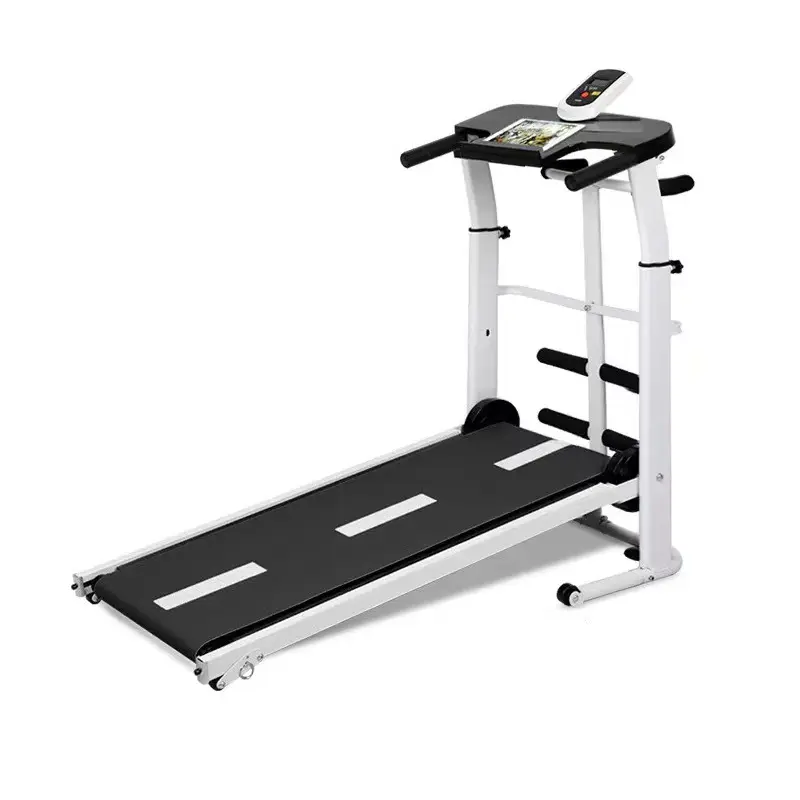 Treadmill rumah Gym Manual, mesin lari kesehatan pas kekuatan listrik Treadmill melengkung