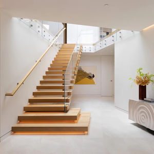 <span class=keywords><strong>Escaleras</strong></span> voladizas con plataforma de aterrizaje e iluminación de tamaños personalizados de la fábrica de Foshan - Product Image 3