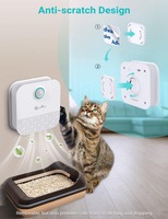 Éliminateur d'odeurs pour animaux de compagnie rechargeable 4000 mAh, désodorisant intelligent à l'ozone avec capteur infrarouge, purificateur d'air