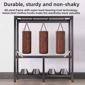 High Quality Portable Folding <strong>Canvas</strong> Fabric <strong>Wardrobe</strong> Sturdy and Waterproof for Kids for Home or Hotel Furniture - Product Image 6