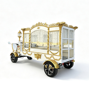 Cercueil électrique de style calèche chinoise à chevaux à vendre / Voiture funéraire pour salon funéraire - Product Image 2