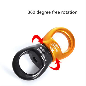 Climbing Rotation Connector 30KN EN365 Certified 360 Degree Free Spin For Rock Climbing Yoga <b>Hammock</b> Use - Product Image 1