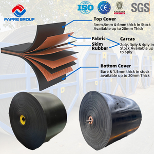 Fapre Ep250 Çok Katmanlı Kauçuk Konveyör Bandı Taş Ocakları Toplu Genel Amaçlı Endüstriyel Bant Ep100 Madencilik Kauçuk Konveyör Bandı - Product Image 2