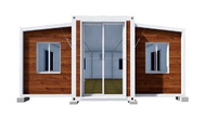 Maison en conteneur extensible Construction intelligente Kit de construction de cabines en bois Maisons en conteneur modernes