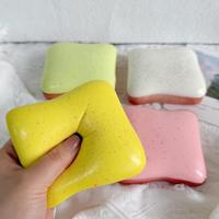 Jouet Squishy Géant Rond en Forme de Pain de 19 cm, Jouet Anti-Stress à Rebond Lent, Squishy Pain Réaliste Extra Large