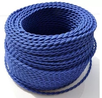 0.75 câble de textile de décor de fil électrique pour le câble tressé torsadé coloré de lumières de montage
