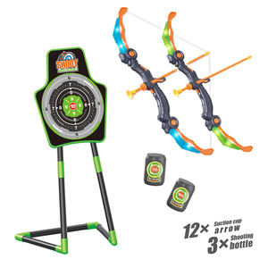 Cible de tir <span class=keywords><strong>à</strong></span> l'arc pour garçons, jouet en plastique avec lumières LED clignotantes, ensemble d'entraînement arc et flèches - Product Image 1