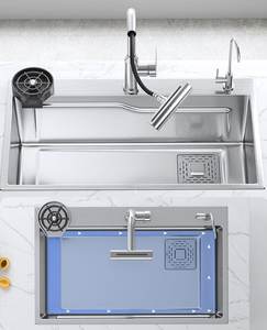 Fregadero de Cocina de Acero Inoxidable 304, de un Solo Tazón, para Instalar Bajo Encimera, Resistente a los Arañazos, de Alta Resistencia y Duradero - Product Image 5