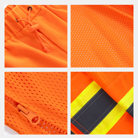 Gilet de sécurité haute visibilité JIADE, respirant, réfléchissant, en polyester écologique, avec cordon de serrage, taille élastique, vêtements de travail pour hommes
