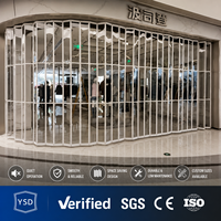 Système de porte coulissante pliante en polycarbonate cristallin, porte pliante moderne pour cuisine, salon, extérieur, hôtel, centre commercial et usage extérieur