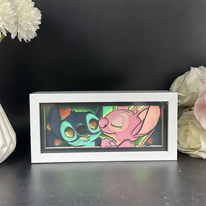 3D Illusion Stitch Ánh Sáng Ban Đêm Cảm Ứng Thông Minh & Điều Khiển Từ Xa Hình Chữ Nhật Phòng Trang Trí Nội Thất Đèn Sinh Nhật Ngày Valentine & Món Quà Giáng Sinh - Product Image 5