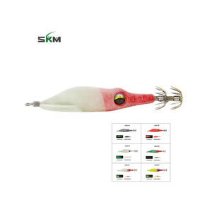 SKM calidad 8,5G agua salada pulpo modelo calamar señuelo Jig <span class=keywords><strong>Egi</strong></span> calamar Jig chino colorido flotante <span class=keywords><strong>Sutte</strong></span> calamar Eging Jigs - Product Image 1