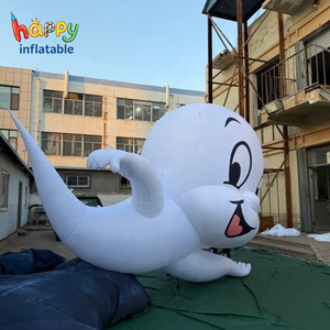 Modelo de Fantasma Inflable Gigante Blanco para Decoración de Halloween al Aire Libre, Accesorio para Fiestas de Casas Encantadas - Product Image 2