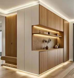 Ensembles de meubles de style bois crémeux originaux, armoires de cuisine personnalisées, îlot de cuisine, garde-manger, buffet - Product Image 3