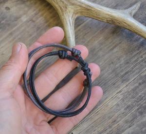 Inspire Trang Sức Dây Da Vòng Đeo Tay Có Thể Điều Chỉnh Trượt Knot <span class=keywords><strong>Surfer</strong></span> Wristband Handmade Thiết Kế Mới Unisex Quà Tặng - Product Image 6