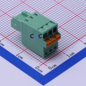 JL15EDGKD-25003G01 Plug-in Terminal Block P=2.5mm Connector ( Connector Type: Plug )( Construction: 1x3P )( Pitch: 2.5mm ) - Product Image 1