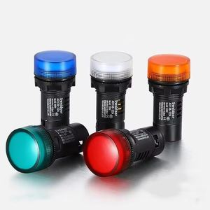 22 Mét <span class=keywords><strong>LED</strong></span> chỉ số ánh sáng thí điểm đèn tín hiệu cho thiết bị điện màu đỏ màu xanh lá cây màu xanh vàng <span class=keywords><strong>24V</strong></span> 36V 110V 220V - Product Image 1