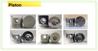 Untuk bagian mesin Isuzu baru 4ja1 4ja1t Piston 8-97942-985-0 untuk Diesel plastik 6 bulan garansi untuk pertanian pabrik