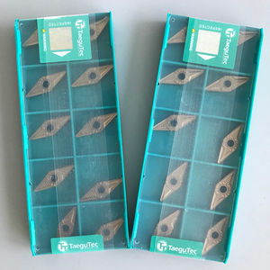 HRC45HRC 10ชิ้นสามารถปรับแต่งได้3PKT TT9080 100408R-ML CNC ทังสเตนคาร์ไบด์แทรกสแตนเลสสตีลเครื่องกลึงโลหะ PVD เคลือบ - Product Image 6