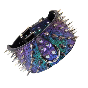 Rarlon Pet Anti Bite Rivet Tachonado Collar de cuello de perro 8cm Collar de perro grande <span class=keywords><strong>con</strong></span> pinchos - Product Image 4