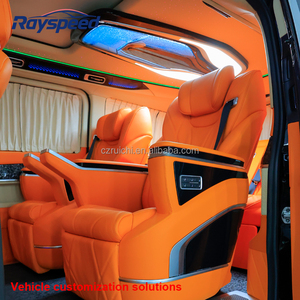 Vehículo de Lujo <span class=keywords><strong>Toyota</strong></span> Hiace de 9 Plazas, Conversión Completa con Interior Negro y Naranja, Volante a la Izquierda, Interior Completo en Venta - Product Image 1