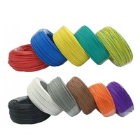 Câbles électriques BVR à âme en cuivre, isolation PVC, haute résistance, tension nominale 450V/750V, section transversale 1,5 mm², 16 AWG