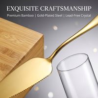 Ensemble de flûtes à champagne Shunstone Mr & Mrs, verres à toasts, cadeau avec couteau et serveur à gâteau de mariage dorés pour les jeunes mariés
