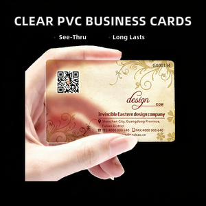 Etiquetas de Plástico PVC Transparentes Personalizadas al por Mayor, Impresión Offset con Laminación de Película para Tarjetas de Presentación Personalizadas - Product Image 3