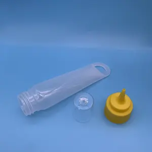 Botella portátil de Plástico LDPE para salsa y ketchup, contenedor de tubo exprimidor, 35ml, 60ml