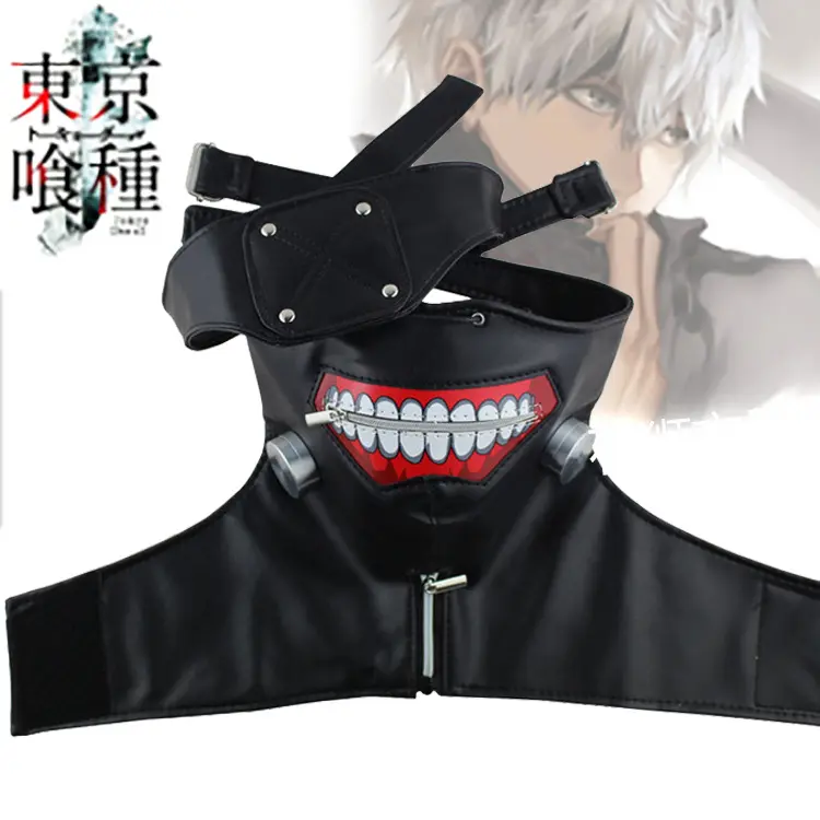 Anime Cosplay kostüm Prop körü körüne maskeleri kaneki Tokyo Tokyo Cosplay parti maskeleri