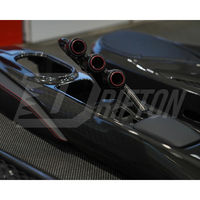 Kit d'intérieur en fibre de carbone F8 à Pista Upgrade, pont de console centrale pour Ferrari F8