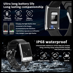 Pulsera Inteligente BWE900 (2 Bandas) para Hombre y Mujer, Monitor de Temperatura, Cuidado Remoto, Rastreador de Salud y Ejercicio, Frecuencia Cardíaca, HRV, <span class=keywords><strong>Smartband</strong></span> - Product Image 2