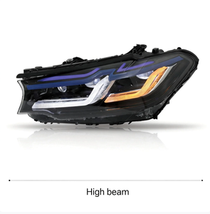 Phare LED 525i 530i 540i, style M5 amélioré, laser jaune/blanc DRL, nouveau 12V pour Série 5 2018-2023 G38 G30 F90 - Product Image 3